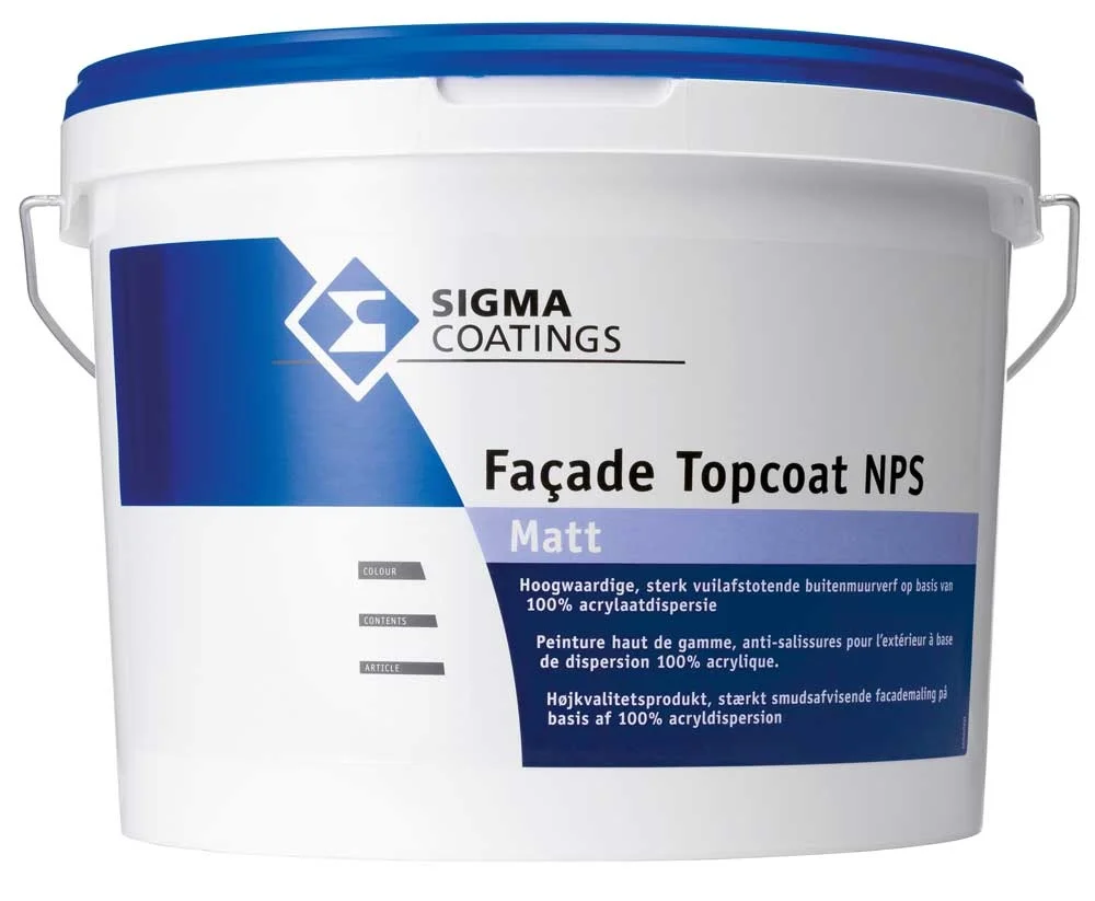 Facade Topcoat NPS Matt | 10 LTR | Lichte kleur