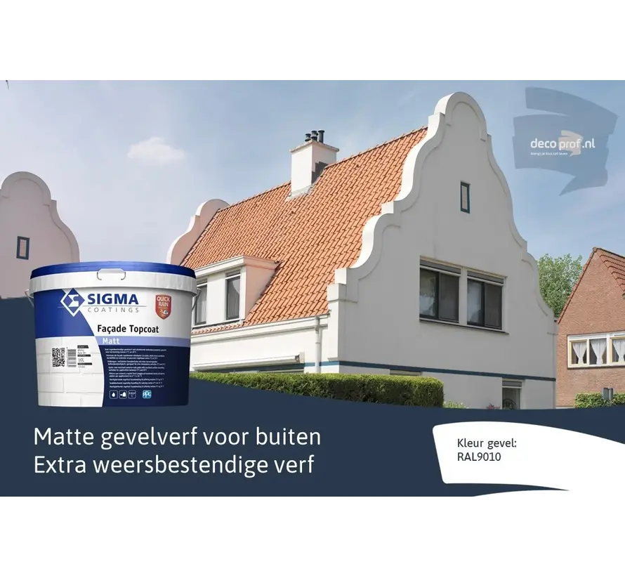 Sigma Facade Topcoat Matt QRR | Matte Gevelverf - 5 LTR 