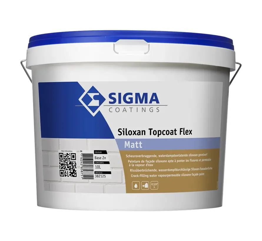 Sigma Siloxan Topcoat Flex Matt | Matte Gevelverf - 10 LTR 