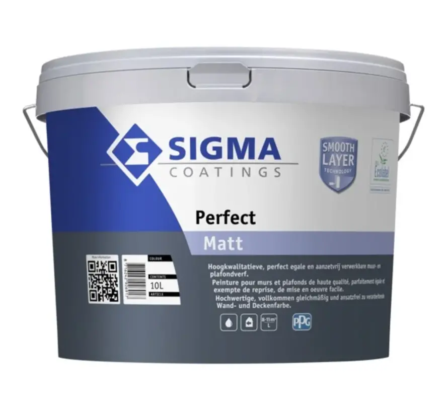 Sigma Perfect Matt | Matte Muurverf en Plafondverf - 1 LTR 