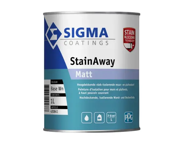 Sigma Stainaway Matt | Isolerende Muurverf en Plafondverf Sigma Stainaway Matt | Isolerende Muurverf en Plafondverf