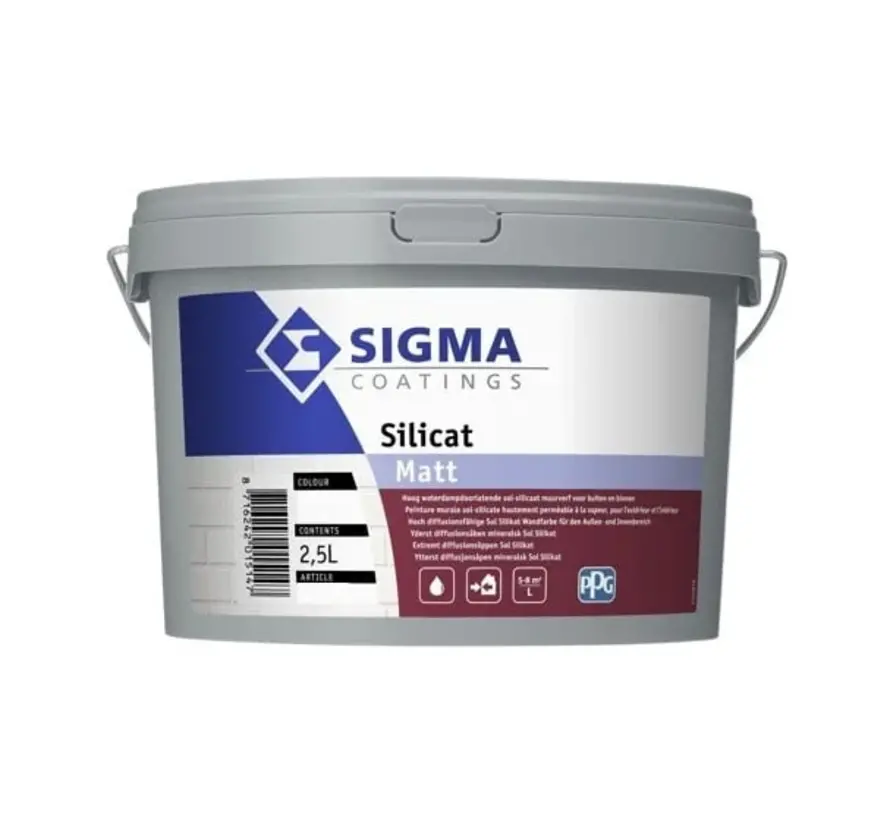 Sigma Silicat Matt | Matte Gevelverf - 2,5 LTR 