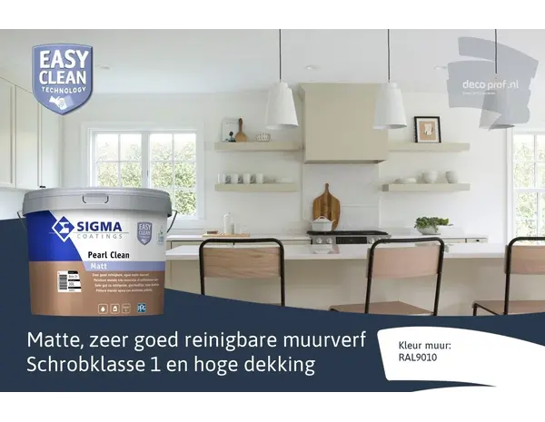Sigma Pearl Clean Matt | Reinigbare Matte Muurverf Sigma Pearl Clean Matt | Reinigbare Matte Muurverf