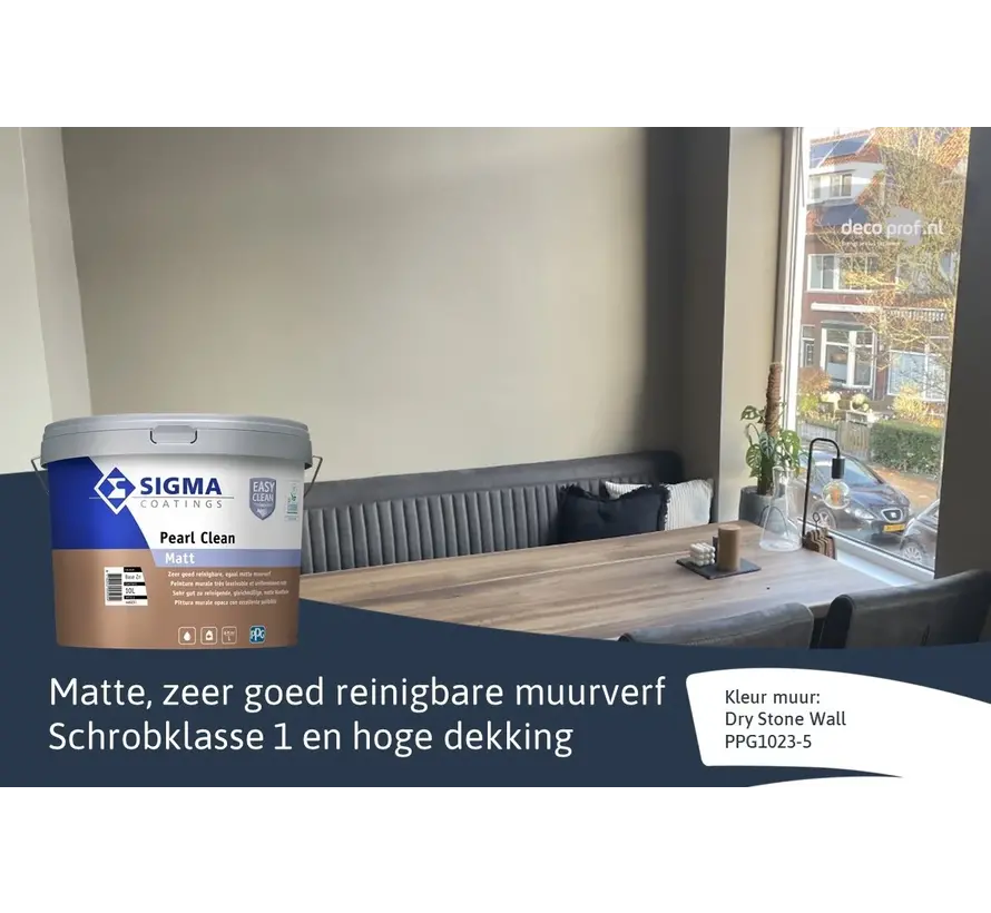 Sigma Pearl Clean Matt | Reinigbare Matte Muurverf - 1 LTR 