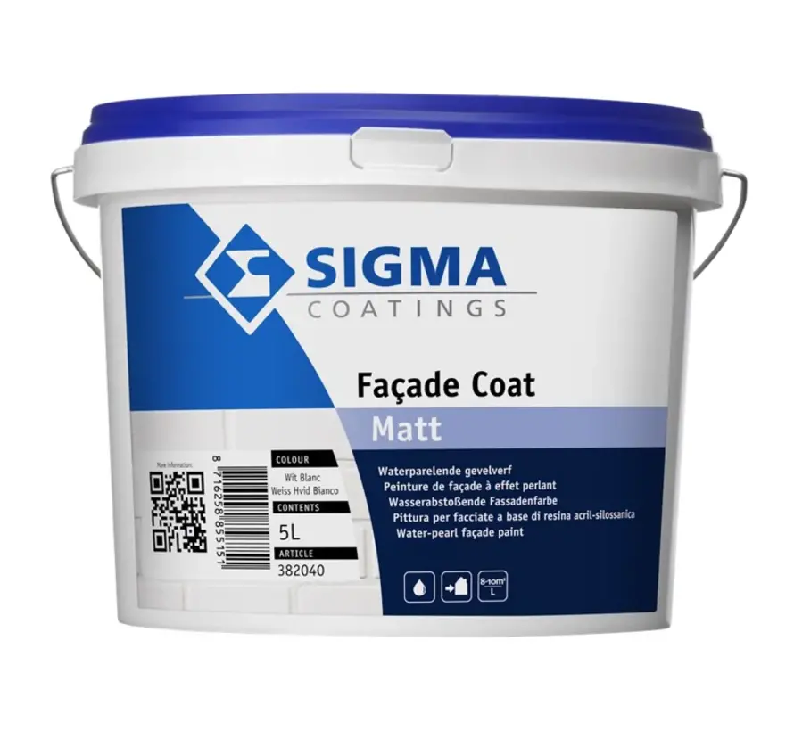 Sigma Facade Coat Matt | Matte Gevelverf - 5 LTR 