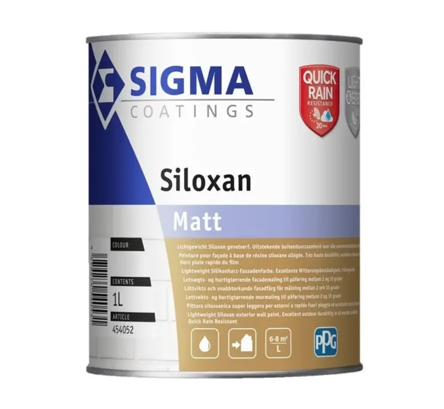 Sigma Siloxan Matt | Matte Gevelverf - 1 LTR 