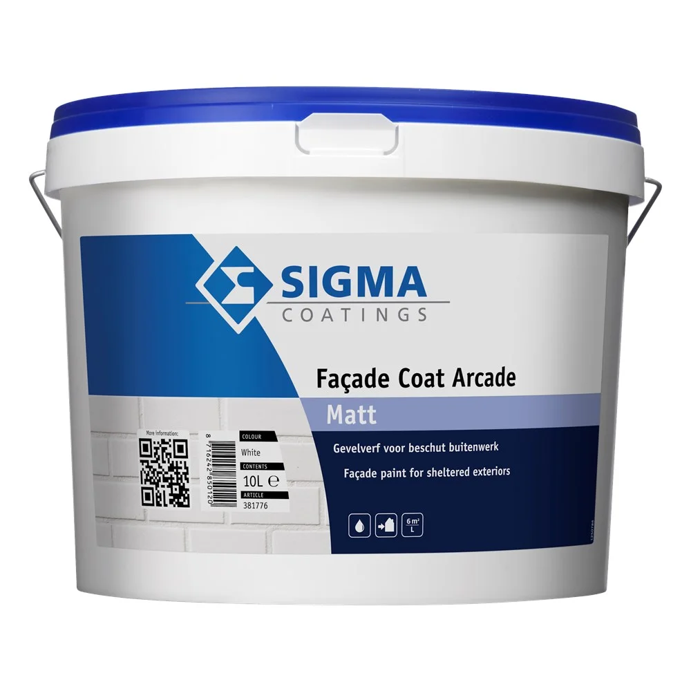 Facade Coat Arcade Matt | Matte Gevelverf | 10 LTR | Lichte kleur