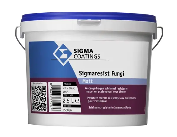 Sigma Sigmaresist Fungi Matt | Matte Schimmelwerende Muurverf