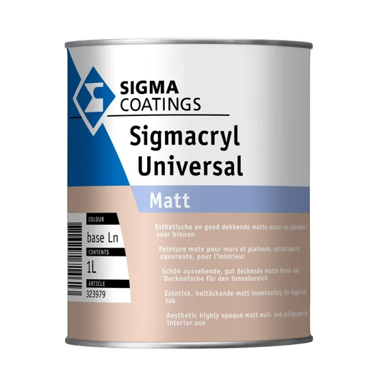Sigma Sigmacryl Universal Matt - Mengkleur - 1 l