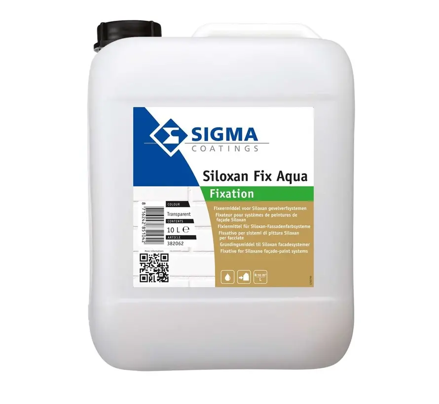 Sigma Siloxan Fix Aqua | Voorstrijk Buiten - 10 LTR