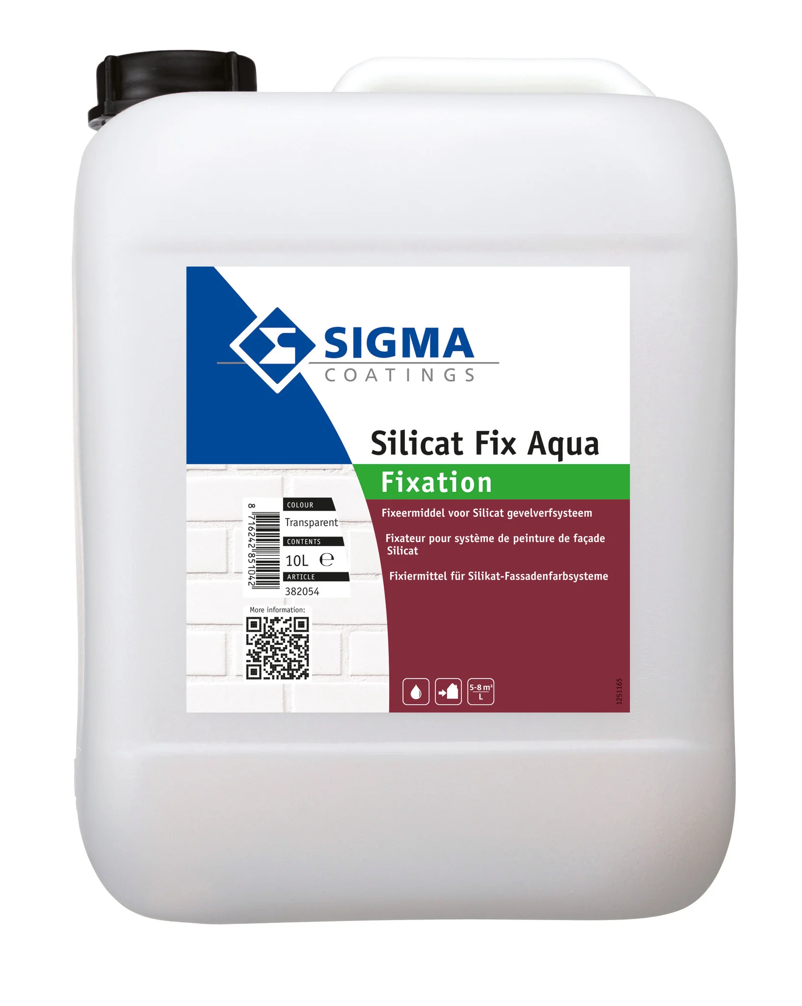 Silicat Fix Aqua | Voorstrijk Buiten | 10 LTR