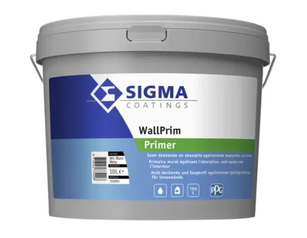 Sigma WallPrim Primer | Muurverfprimer Binnen Sigma WallPrim Primer | Muurverfprimer Binnen