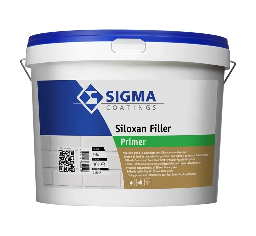 Sigma Siloxan Filler | Gevelprimer Buiten - 10 LTR 