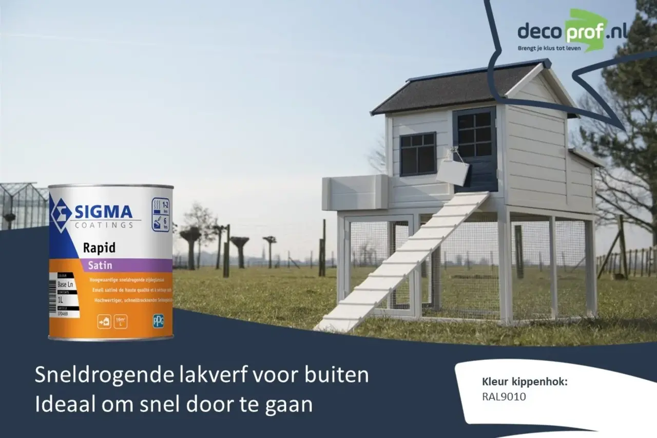 Sigma Rapid Satin | Sneldrogende Zijdeglans Lakverf Buiten Sigma Rapid Satin | Sneldrogende Zijdeglans Lakverf Buiten