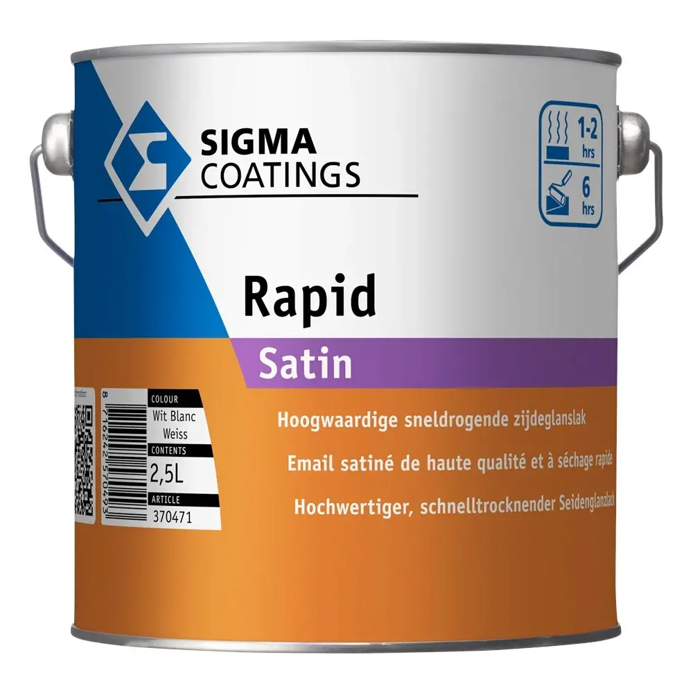 Sigma Rapid Satin | Sneldrogende Zijdeglans Lakverf Buiten Sigma Rapid Satin | Sneldrogende Zijdeglans Lakverf Buiten