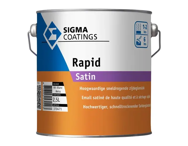 Sigma Rapid Satin | Sneldrogende Zijdeglans Lakverf Buiten Sigma Rapid Satin | Sneldrogende Zijdeglans Lakverf Buiten