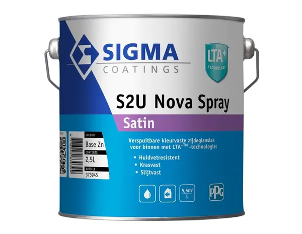 Sigma S2U Nova Spray Satin | Verspuitbare Zijdeglans Lakverf Binnen