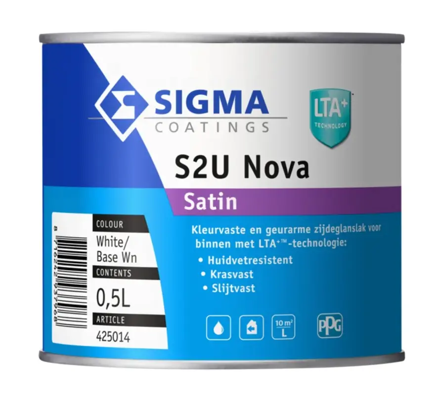 Sigma S2U Nova Satin | Zijdeglans Lakverf Binnen - 500 ML 