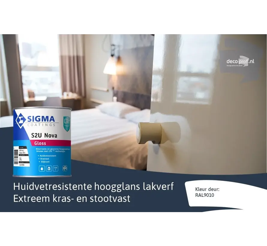 Sigma S2U Nova Gloss | Hoogglans Lakverf Binnen - 1 LTR 