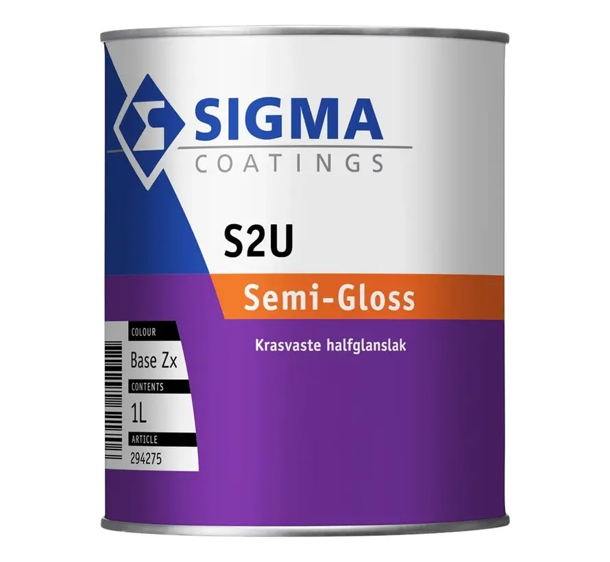Sigma S2U Semi-Gloss | Halfglans Lakverf Buiten - 1 LTR 
