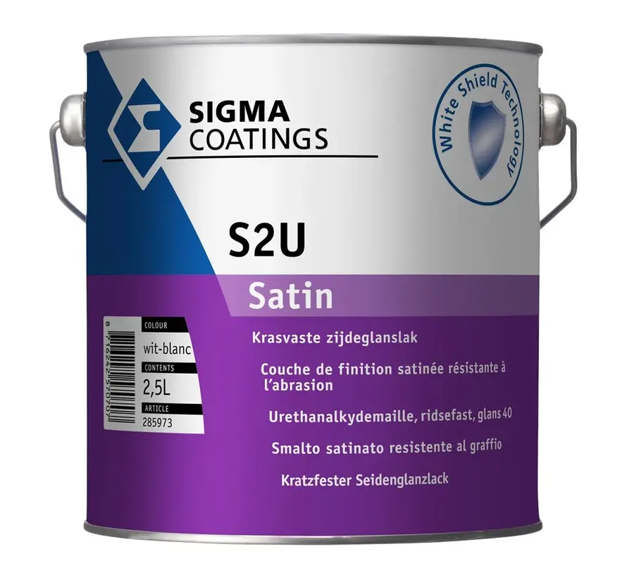 Sigma S2U Satin | Zijdeglans Lakverf Buiten - 1 LTR 