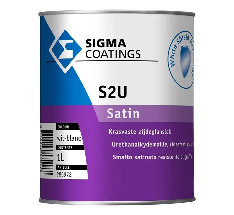 Sigma S2U Satin | Zijdeglans Lakverf Buiten - 1 LTR 