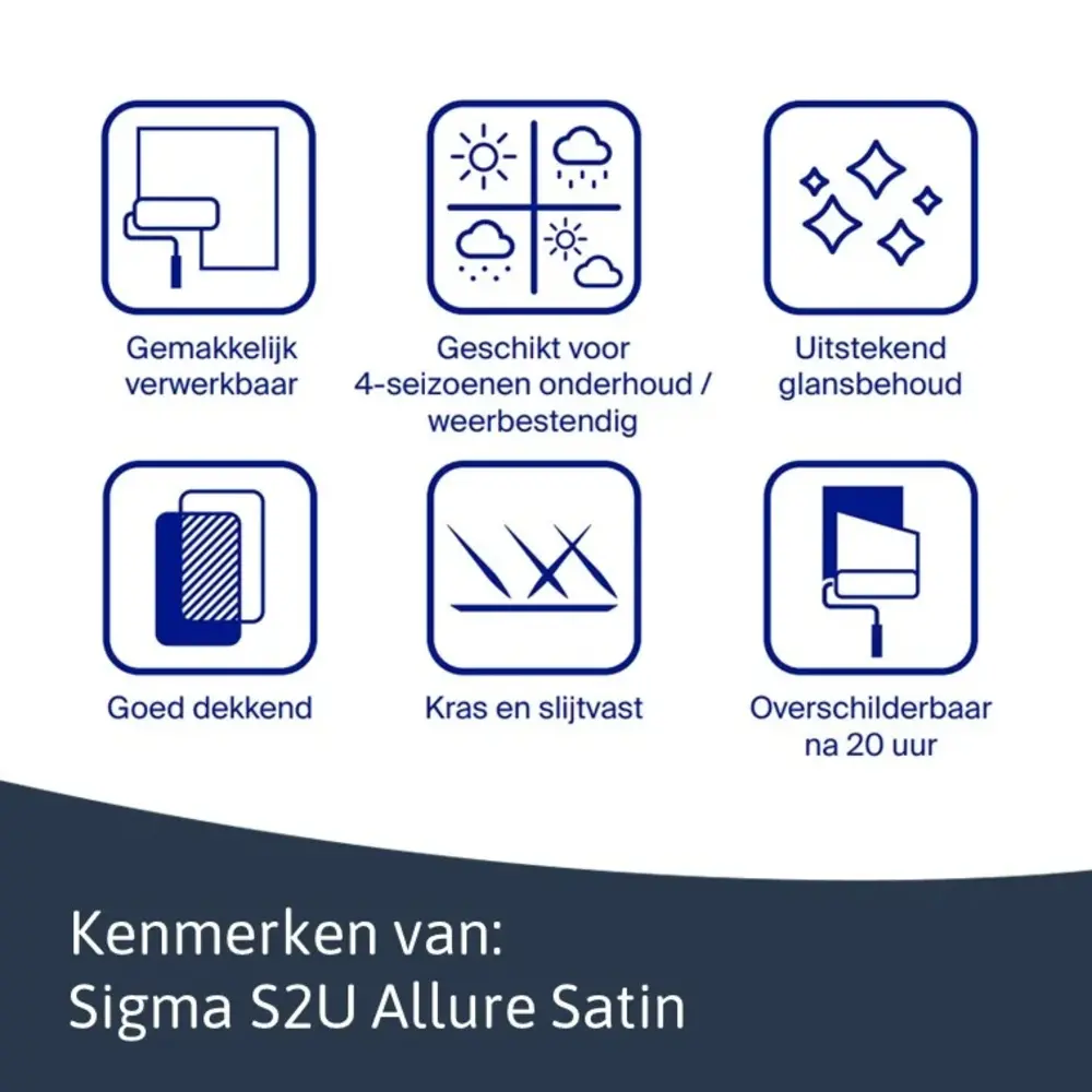 Sigma S2U Allure Satin | Zijdeglans Lakverf Buiten Sigma S2U Allure Satin | Zijdeglans Lakverf Buiten