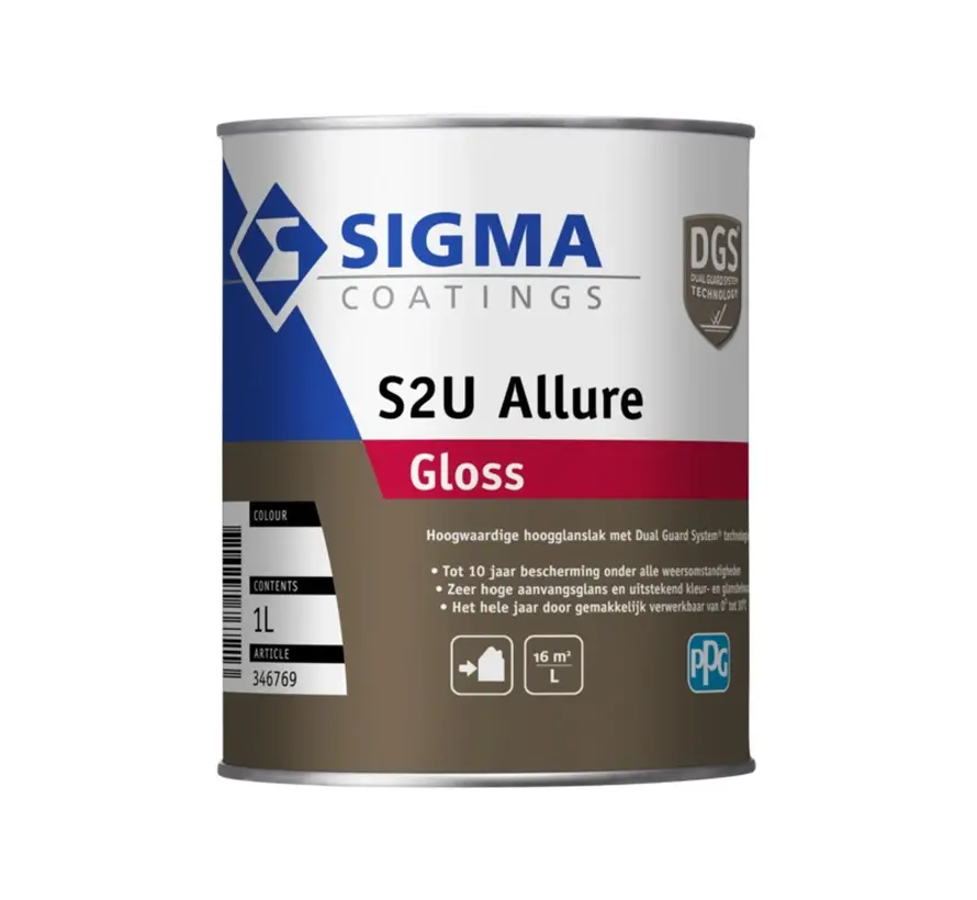 Sigma S2U Allure Gloss | Hoogglans Lakverf Buiten - 1 LTR 
