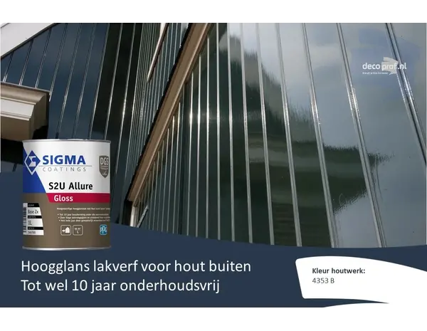 Sigma S2U Allure Gloss | Hoogglans Lakverf Buiten Sigma S2U Allure Gloss | Hoogglans Lakverf Buiten