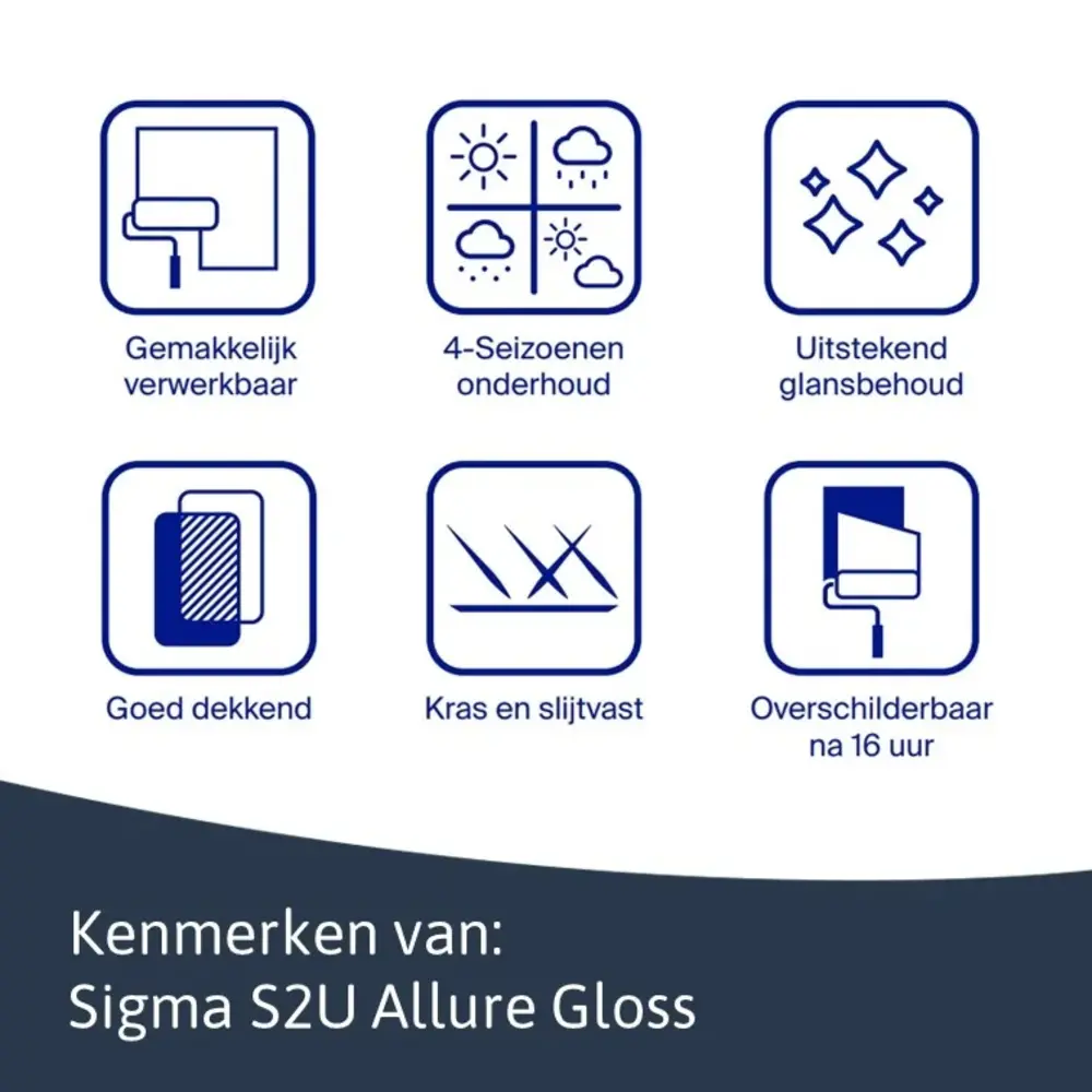 Sigma S2U Allure Gloss | Hoogglans Lakverf Buiten Sigma S2U Allure Gloss | Hoogglans Lakverf Buiten