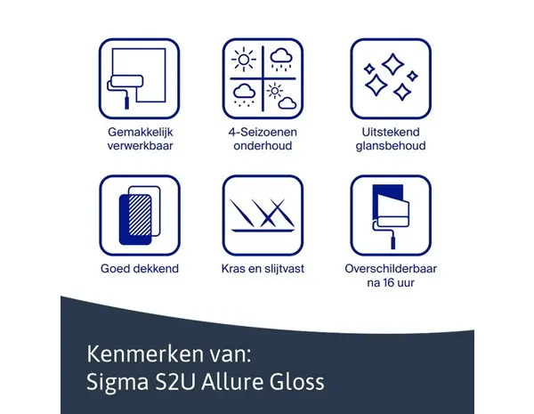 Sigma S2U Allure Gloss | Hoogglans Lakverf Buiten Sigma S2U Allure Gloss | Hoogglans Lakverf Buiten