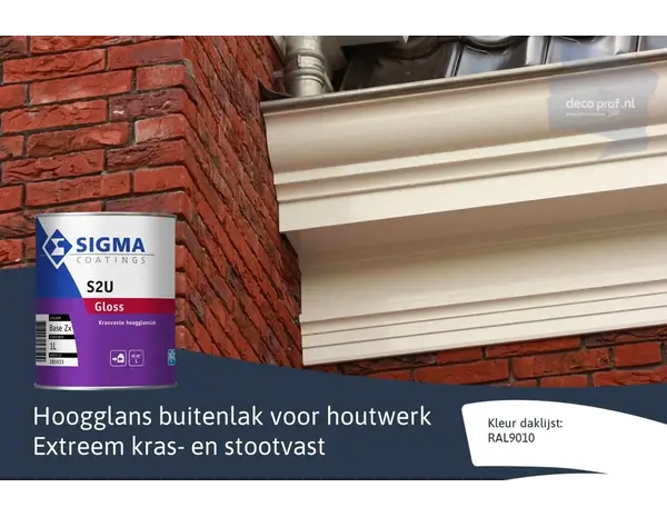 Sigma S2U Gloss | Hoogglans Lakverf Buiten