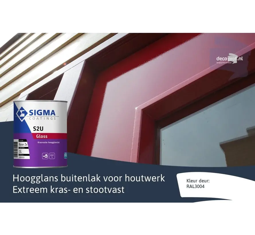 Sigma S2U Gloss | Hoogglans Lakverf Buiten - 1 LTR 