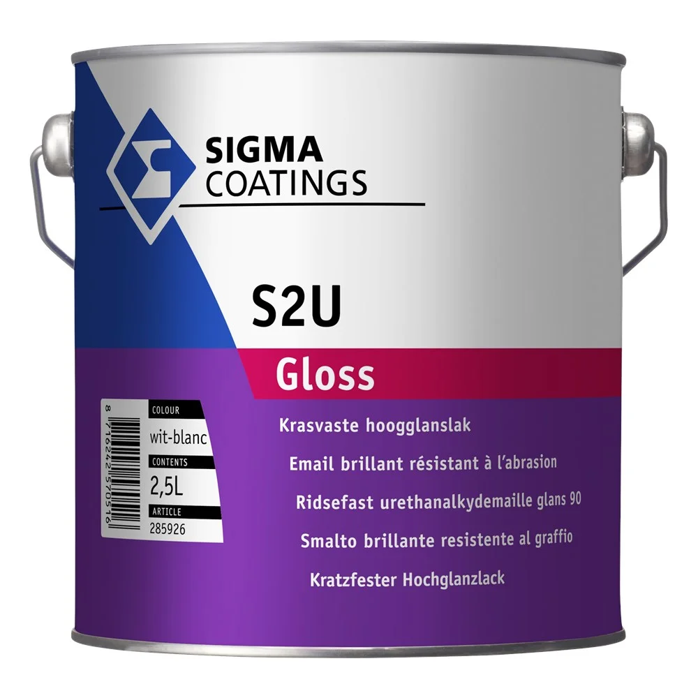 S2U Gloss | Hoogglans Lakverf Buiten | 2,5 LTR | Wit