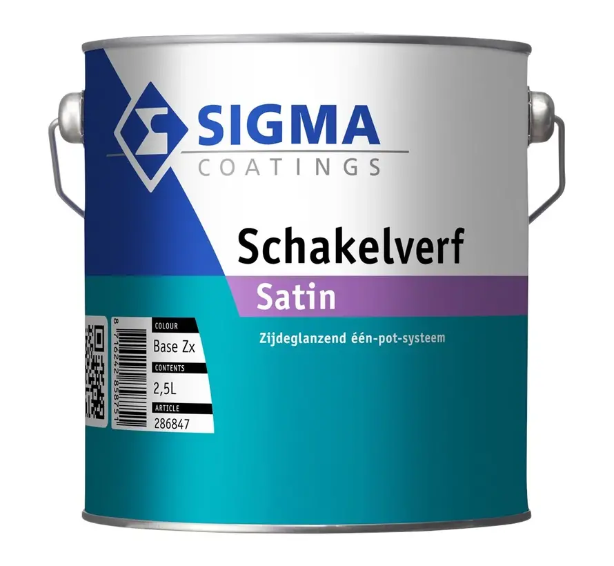 Sigma Schakelverf Satin | Zijdeglans Eén-pot-systeem - 1 LTR 