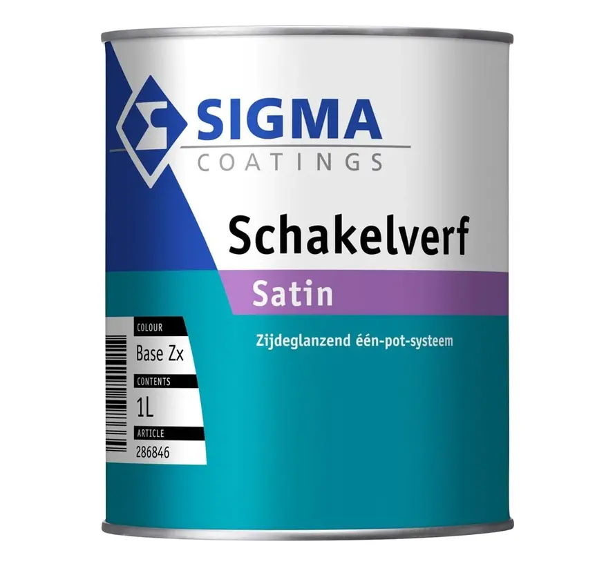 Sigma Schakelverf Satin | Zijdeglans Eén-pot-systeem - 1 LTR 