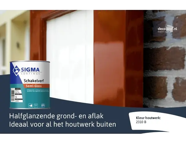 Sigma Schakelverf Semi-Gloss | Halfglans Eén-pot-systeem