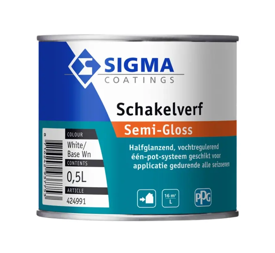 Sigma Schakelverf Semi-Gloss | Halfglans Eén-pot-systeem - 500 ML 