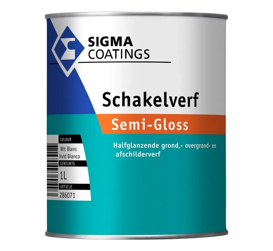 Sigma Schakelverf Semi-Gloss | Halfglans Eén-pot-systeem - 500 ML 