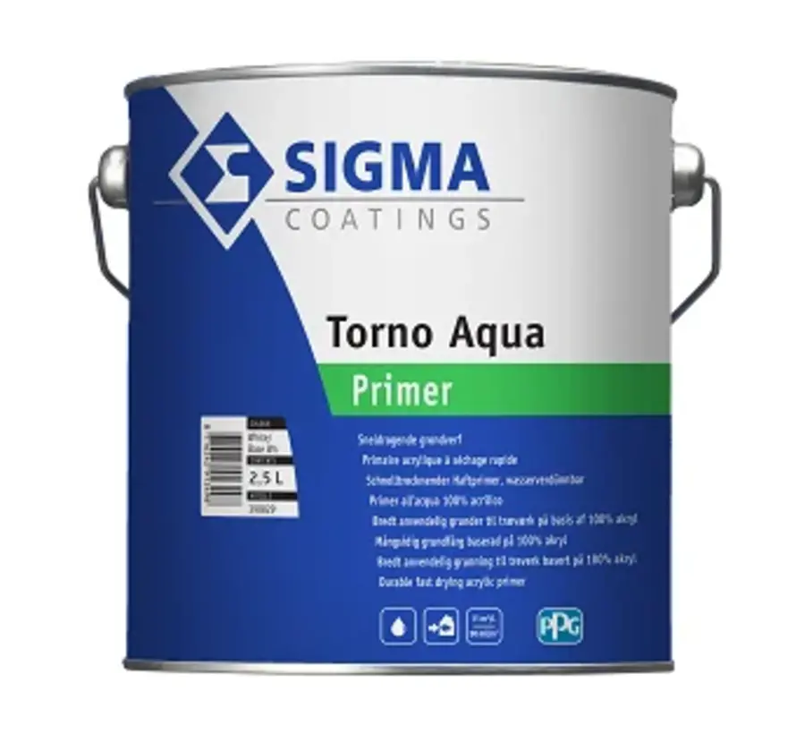 Sigma Torno Aqua Primer | Grondverf Binnen & Buiten - 1 LTR 