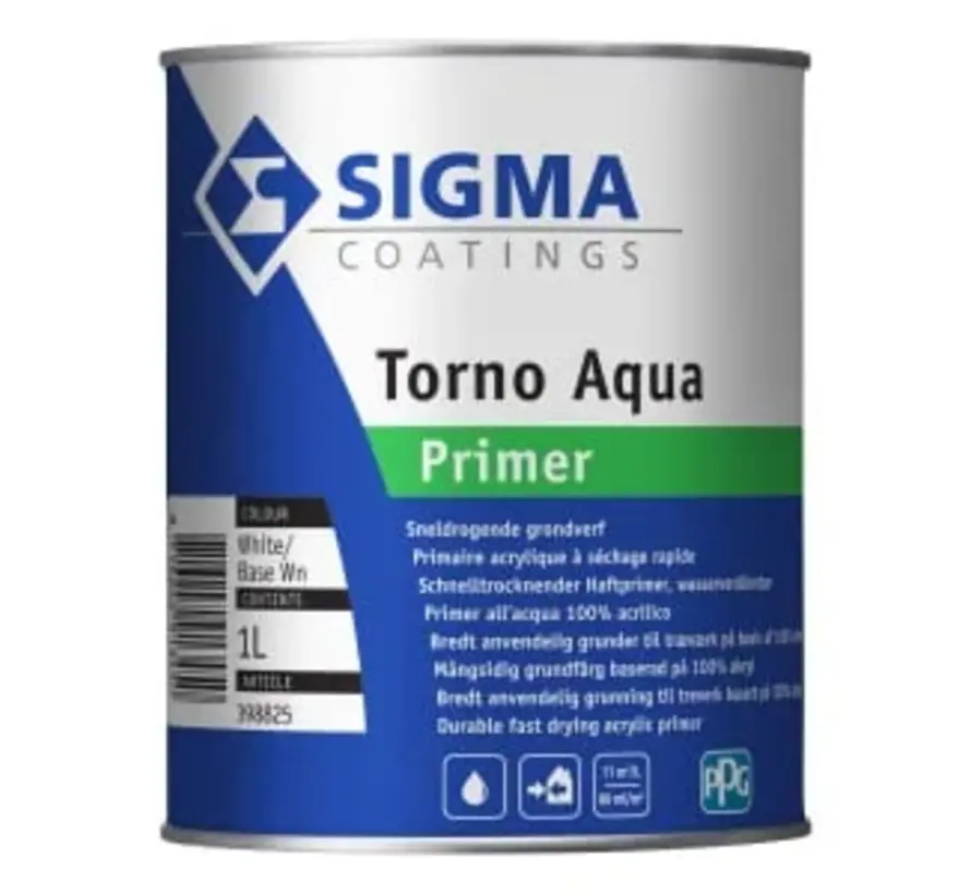 Sigma Torno Aqua Primer | Grondverf Binnen & Buiten - 1 LTR 
