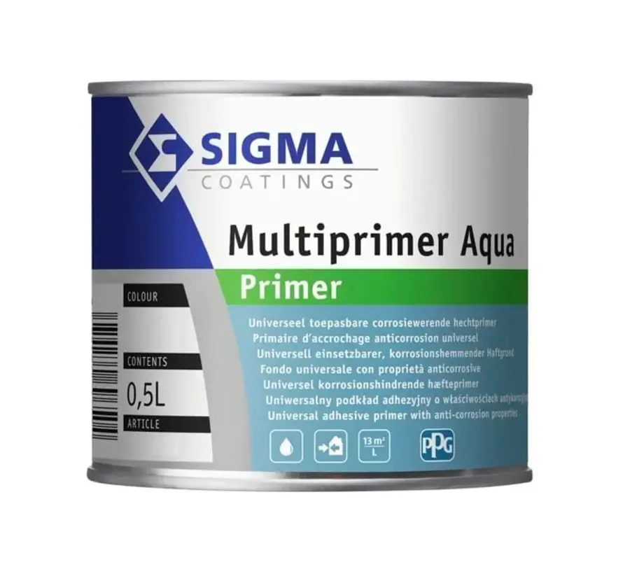 Sigma Multiprimer Aqua | Grondverf Binnen & Buiten - 500 ML 