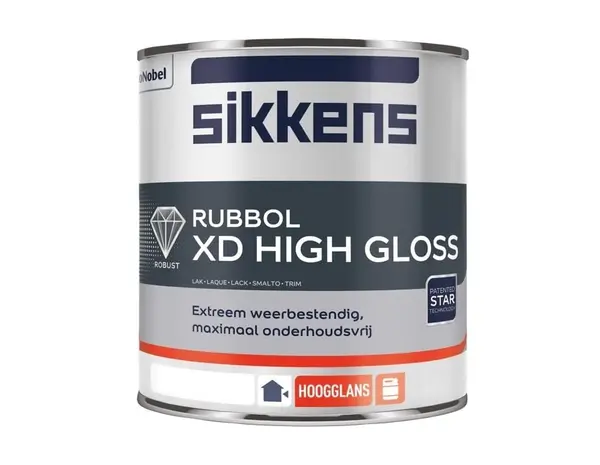 Sikkens Rubbol XD High Gloss | Hoogglans Lakverf Buiten Sikkens Rubbol XD High Gloss | Hoogglans Lakverf Buiten