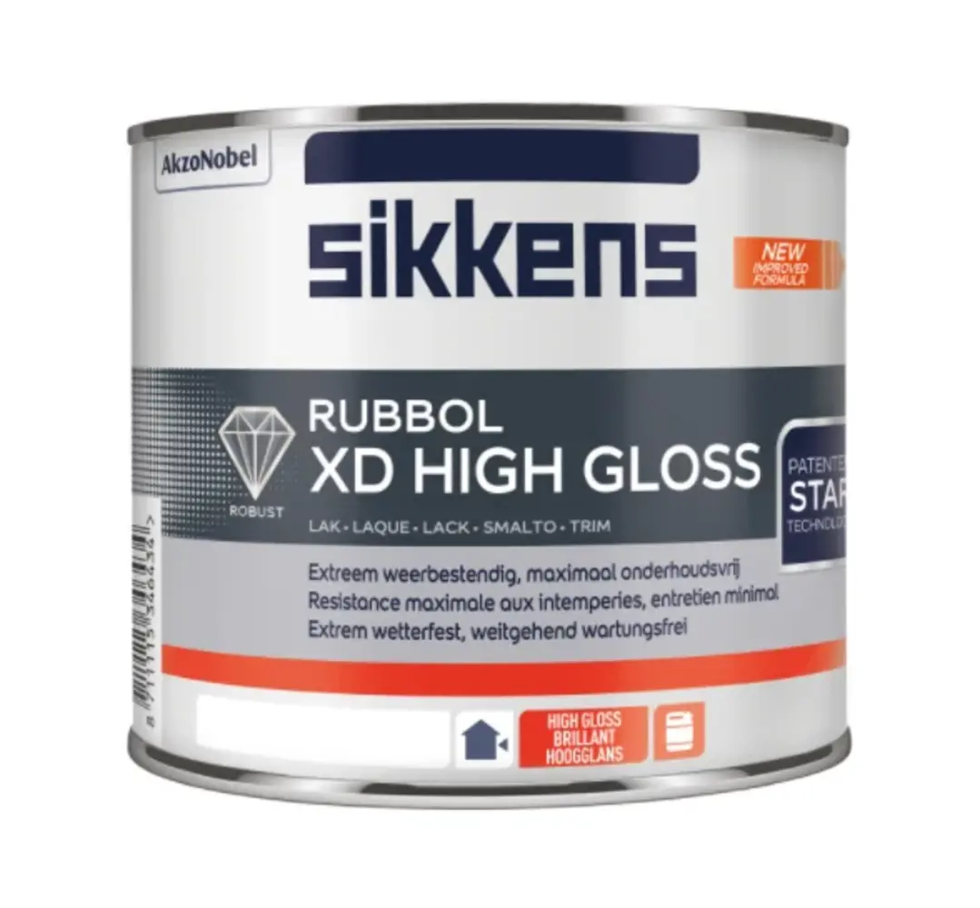 Sikkens Rubbol XD High Gloss | Hoogglans Lakverf Buiten Sikkens Rubbol XD High Gloss | Hoogglans Lakverf Buiten