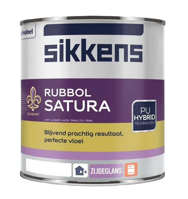 Rubbol Satura | Zijdeglans Lakverf Buiten | 1 LTR | Kleur