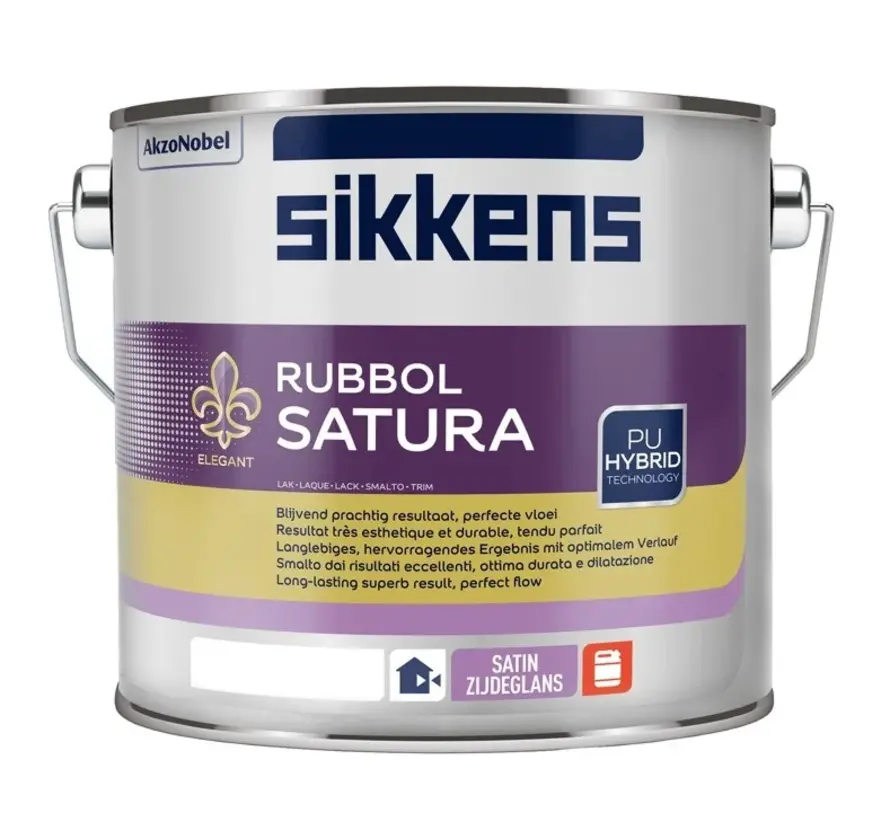 Sikkens Rubbol Satura | Zijdeglans Lakverf Buiten - 1 LTR 