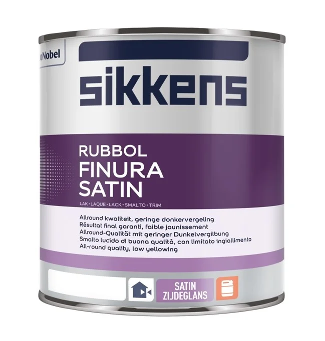 Rubbol Finura Satin | Zijdeglans Lakverf Buiten | 1 LTR | Kleur