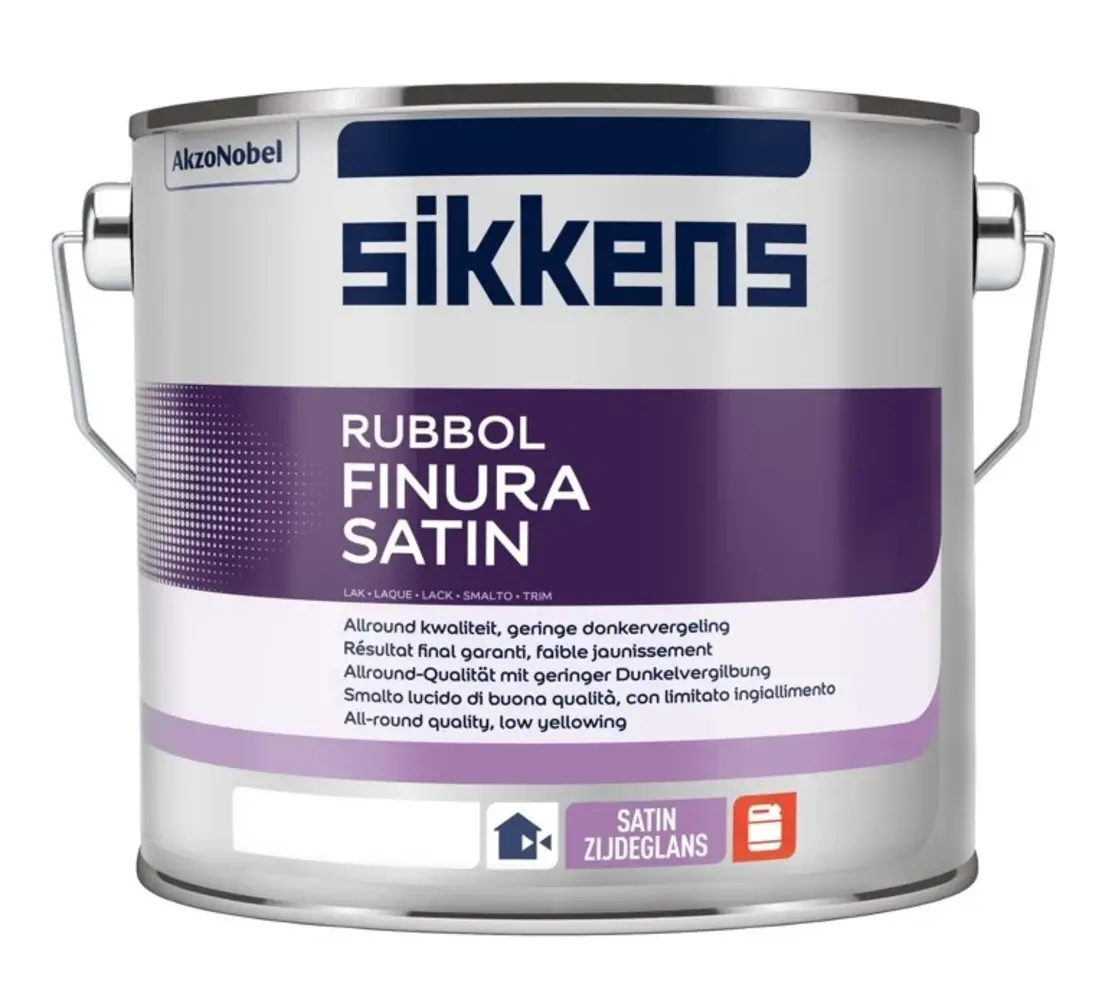 Sikkens Rubbol Finura Satin | Zijdeglans Lakverf Buiten Sikkens Rubbol Finura Satin | Zijdeglans Lakverf Buiten