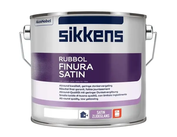 Sikkens Rubbol Finura Satin | Zijdeglans Lakverf Buiten Sikkens Rubbol Finura Satin | Zijdeglans Lakverf Buiten