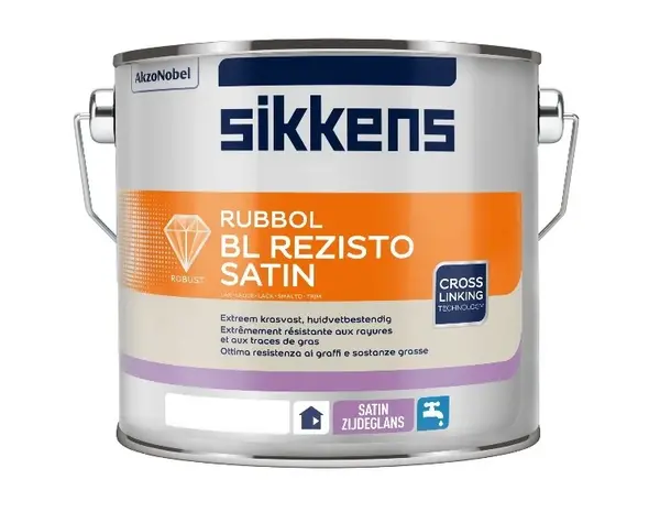 Sikkens Rubbol BL Rezisto Satin | Zijdeglans Lakverf Binnen